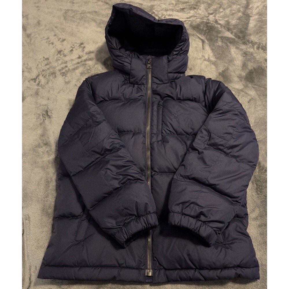 M10-12 Ralph Lauren Hooded Down Performance Jacket Navy
